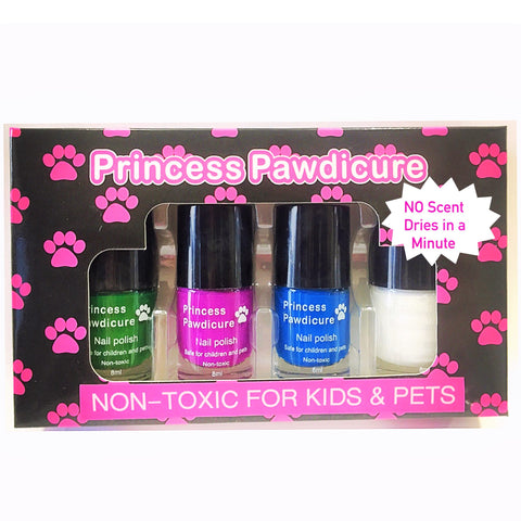Princess Pawdicure Nail Polish for Kids & Pets, Non-toxic, Dries in 1 Minute, No Scent