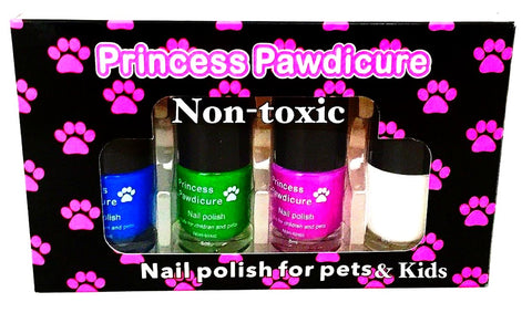 Princess Pawdicure Nail Polish, Non-toxic, Dries in 1 Minute, No Scent